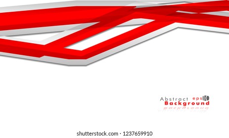 Abstract bright background. Vector template. Color red and grey