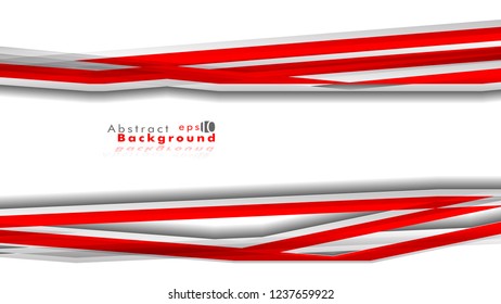 Abstract bright background. Vector template. Color red and grey