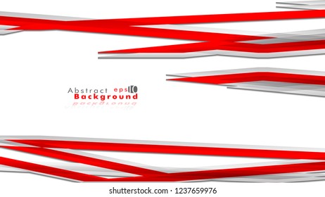 Abstract bright background. Vector template. Color red and grey