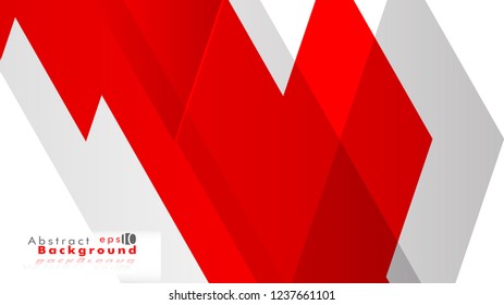 Abstract bright background. Vector template. Color red and grey