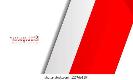 Abstract bright background. Vector template. Color red and grey