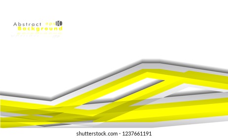 Abstract bright background. Vector template. Color yellow and grey