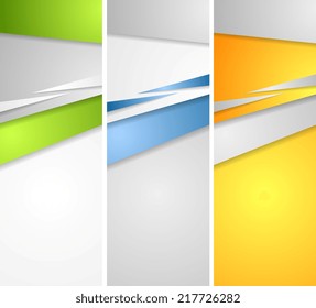 Abstract bright banners. Vector design