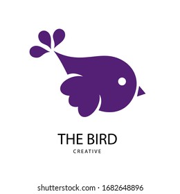 Abstract Bright bird sign. Design modern logos bird for Business. Vector logotype isolated on white background.