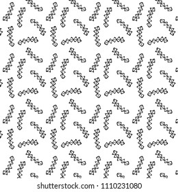 Abstract bright black geometric pattern vector illustartion from doodle can be used for wallpaper, web page background or surface textures 