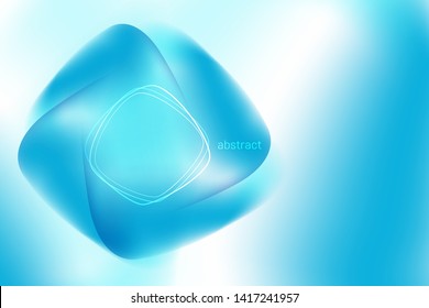 Abstract bright blue 3d mesh background. Vector design layout for business presentations, flyers, posters and invitations. Vector illustration