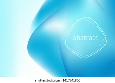 Abstract bright blue 3d mesh background. Vector design layout for business presentations, flyers, posters and invitations. Vector illustration