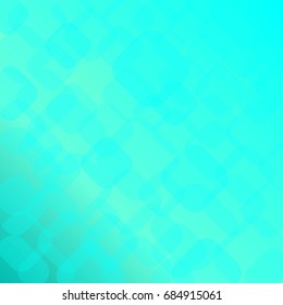 Abstract bright blue background with geometric shapes. Vector template brochure design