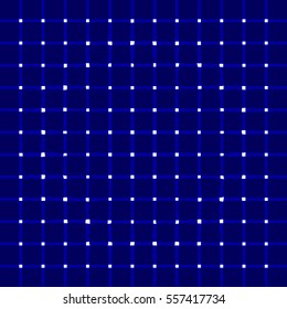 Abstract bright blue checkered vector background