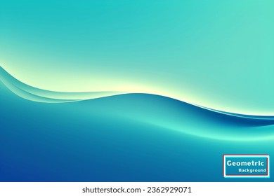 Abstract bright blue geometric background. Dynamic shapes composition. Vector illustration.