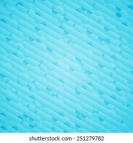 Abstract bright blue geometric background. Vector design eps 10