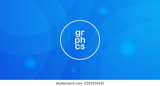 Resumen del fondo de la ilustración de gradiente geométrico azul brillante con un patrón simple. El diseño es fresco y moderno. Vector Eps10