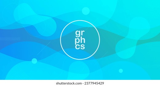 Resumen del fondo de la ilustración de gradiente verde claro con un patrón líquido y de onda simple. Diseño genial. Vector Eps10