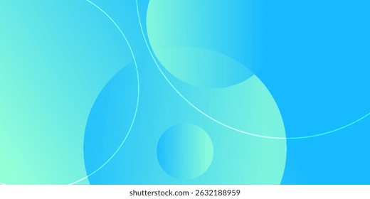Abstract bright blue and green gradient illustration background with simple pattern concept, vector illustration