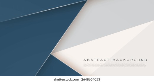 Abstrato azul brilhante sobreposição quadrado tema papel fundo. Padrão de formas na moda com design de luzes. Banner legal. Vetor Eps10