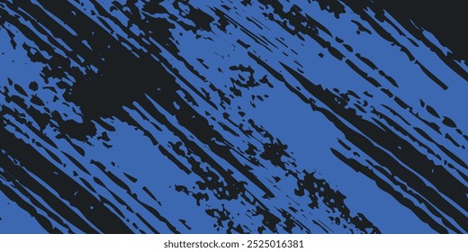 Abstract Bright Blue Scratch Grunge Texture In Black Background.eps10