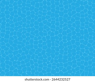 Abstract bright blue water background. Clear vector water surface with ripples.
