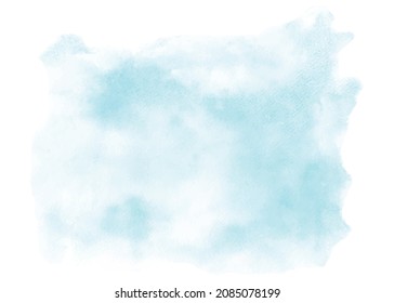 Abstract Bright Blue Watercolor For Background. Stains Artistic Vector Used As Being An Element In The Decorative Background Design Of Header, Brochure, Poster, Card, Cover Or Banner.