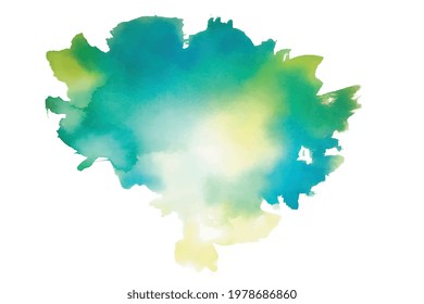 abstract bright blue watercolor splatter texture background