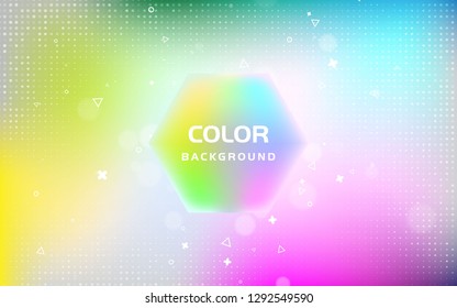 Abstract bright blurred gradient mesh background. Colorful light geometric shape effect.