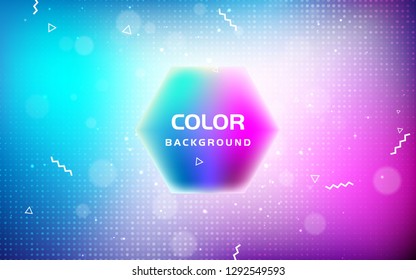 Abstract bright blurred gradient mesh background. Colorful light geometric shape effect.