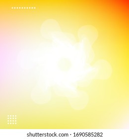 Abstract bright blurry shape, snowflake and aurora.