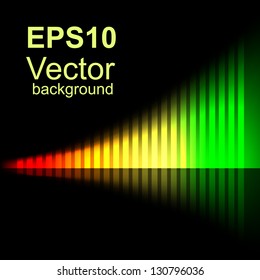 Abstract bright chart with increasing measures, symbol of success