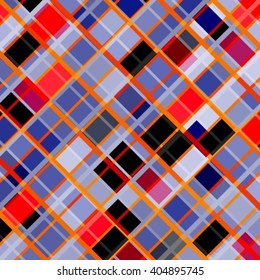 Abstract bright checkered background with violet and red rectangles.