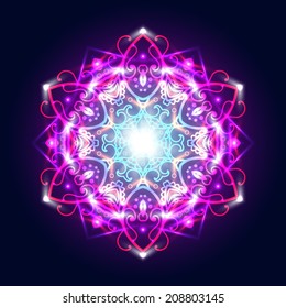 Abstract bright Christmas ball. Vector eps10 illustration