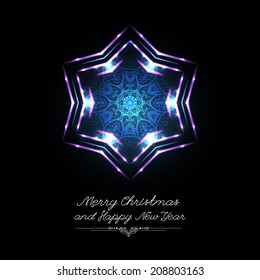 Abstract bright Christmas ball. Vector eps10 illustration