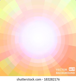 Abstract bright circle background. Vector illustration.