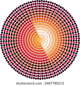 Círculo brillante Abstractas con el patrón para el diseño.