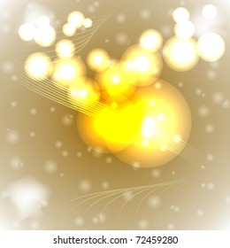 Abstract bright circles  on the beige background