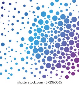 abstract bright circles on a white background.