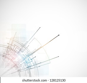 abstract bright circuit computer line technology business background