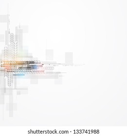 abstract bright circuit computer line technology business background