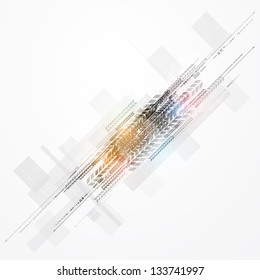 abstract bright circuit computer line technology business background