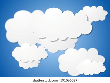 Abstract bright cloudy vector background