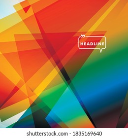Abstract bright color on a light background