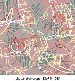 Abstract bright color pattern in graffiti style for your design.