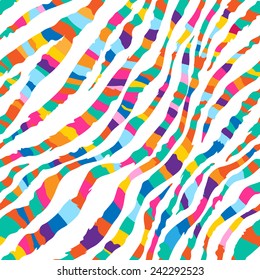 Abstract bright color seamless vector pattern. Can be used for cards, invitations, fabrics, wallpapers, scrap-booking, ornamental template for design and decoration, etc