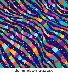 Abstract bright color seamless vector pattern. Can be used for cards, invitations, fabrics, wallpapers, scrap-booking, ornamental template for design and decoration, etc
