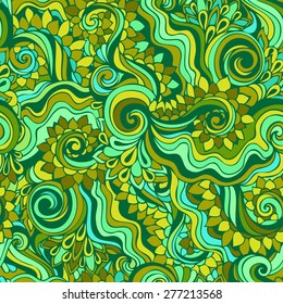 Abstract bright color seamless vector pattern. Endless background. Can be used for cards, invitations, fabrics, wallpapers, scrap-booking, ornamental template for design and decoration, etc