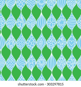 Abstract bright color seamless vector pattern. Endless doodle scale background. Can be used for cards, invitations, fabrics, wallpapers, scrap-booking, ornamental template for design and decoration. 