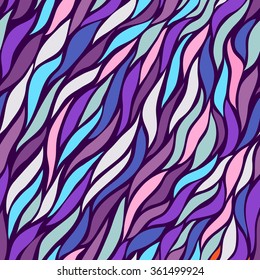 Abstract bright color seamless vector pattern. Endless doodle background. Can be used for cards, invitations, fabrics, wallpapers, scrap-booking, ornamental template for design and decoration, etc