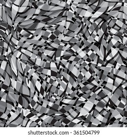 Abstract bright color seamless vector pattern. Endless mosaic  background. Can be used for cards, invitations, fabrics, wallpapers, scrap-booking, ornamental template for design and decoration, etc