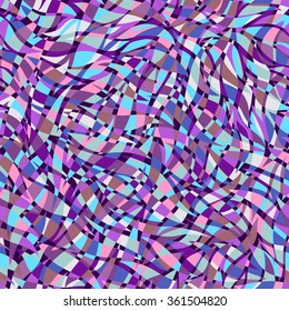 Abstract bright color seamless vector pattern. Endless mosaic  background. Can be used for cards, invitations, fabrics, wallpapers, scrap-booking, ornamental template for design and decoration, etc