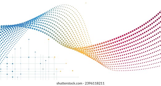 Resumen de fondo vectorial de color brillante. Patrón punteado con efecto grunge.Vector textura moderna de arte pop óptico para afiches, tarjetas de visita, cubiertas, maquillaje de etiquetas, mofa de pegatinas