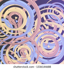 Abstract bright colored circles pattern, circle illustration for your design or printing on poster or wall 