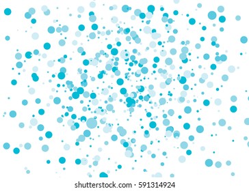 Abstract bright colored circles. Vector confetti design pattern. Falling shiny dots. Eps10.